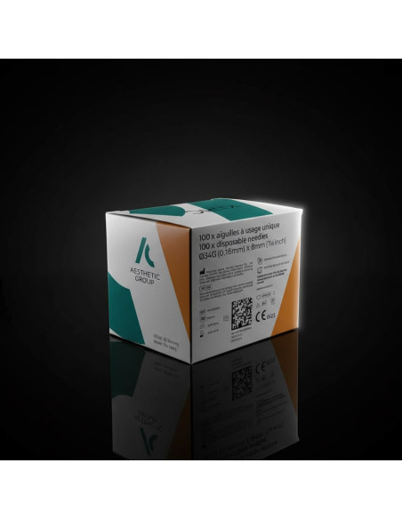 KIPIC® 34G × 8 mm microinjection needle – finest disposable needle (100 pcs.)