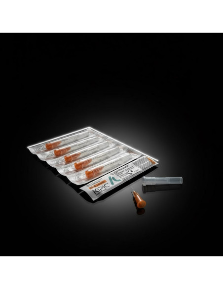 Микроинжекционна игла KIPIC® 34G × 8 mm – най-фина игла за еднократна употреба (100 бр.)