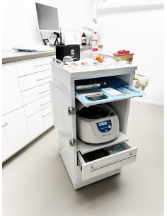 P1-Z Zentrifugenwagen - Mobiler Gerätewagen für Praxis und Labor