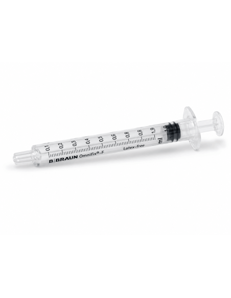 B. Braun Omnifix-F | Siringhe da 1 ml | Luer Solo | Confezione da 100 pezzi