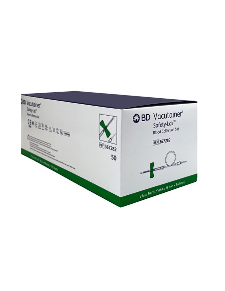 Vacutainer Butterfly - 21G Groen zonder houder - VE 50 stuks