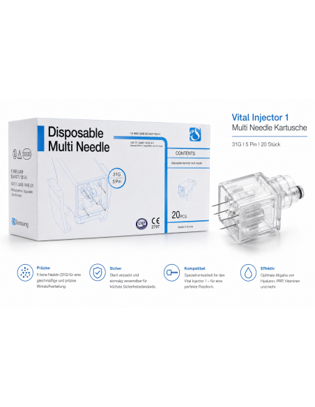 Vital Injector 1 Multi Needle Kartusche 31G | 5 Pin