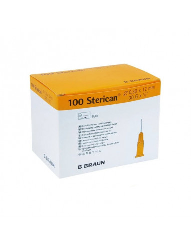 Sterican® Canulă 30G 0,30 x 12 mm, galbenă