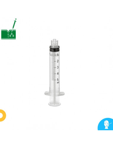 Mediware Disposable Syringes 5ml 3-Piece Luer-Lock Sterile (PU 100 pcs.)