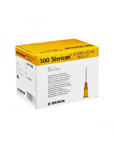 Cannule Stericane 20Gx1 0,9x25 mm