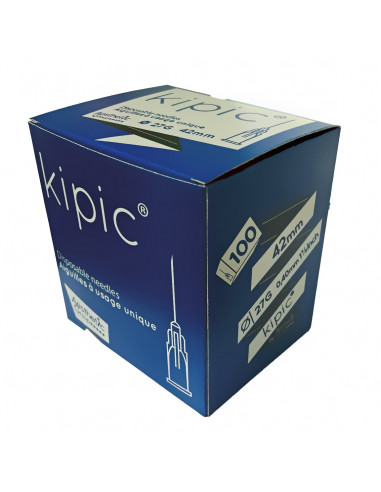 Ago KIPIC® per microiniezione 27G x 42mm | PU 100 pezzi