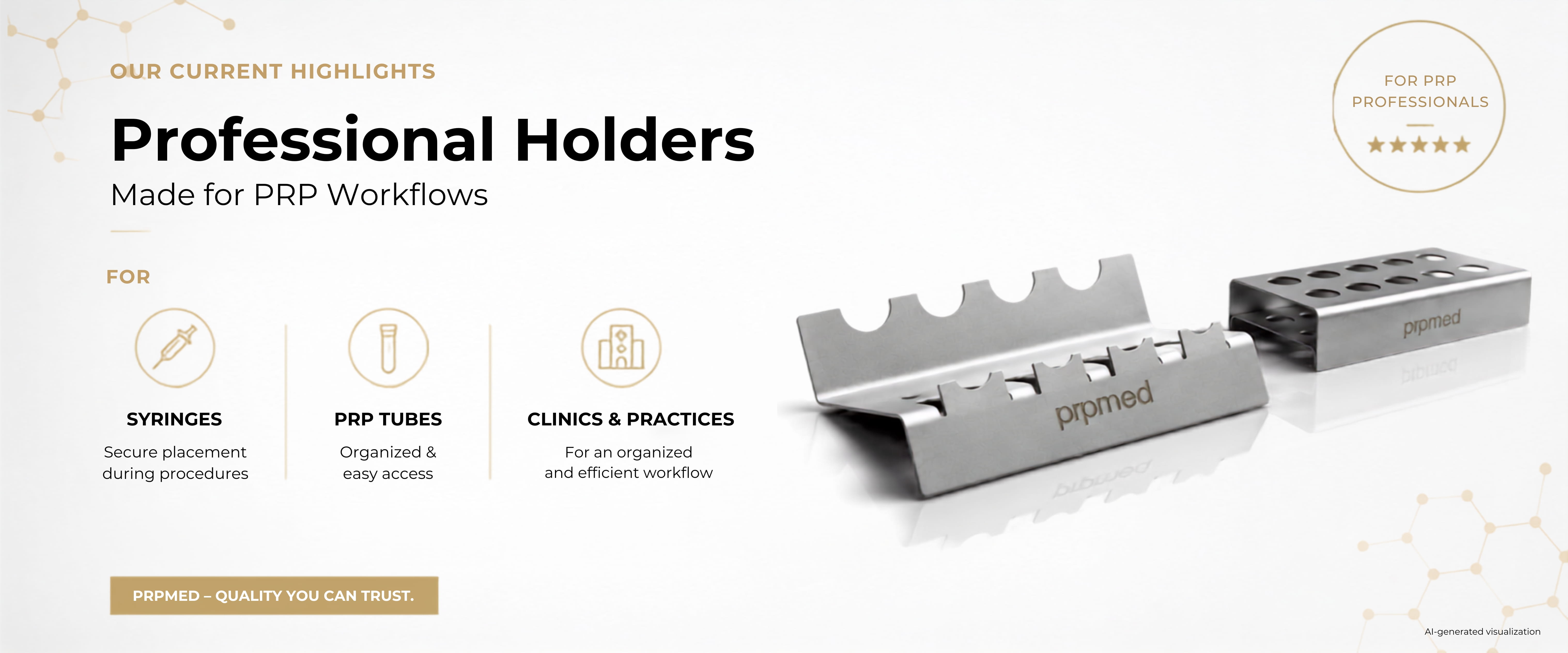 Laboratory tube holders and syringe holders