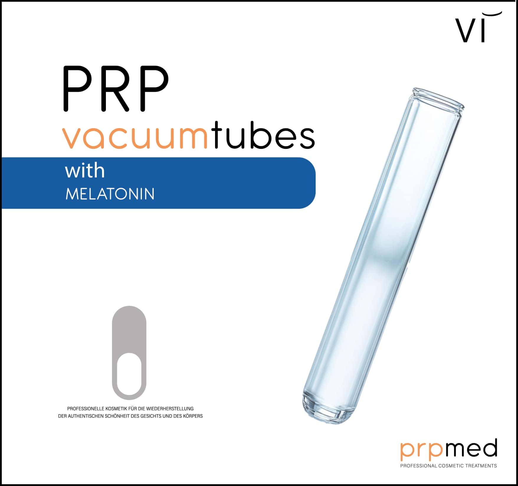 Tubes PRP avec mélatonine