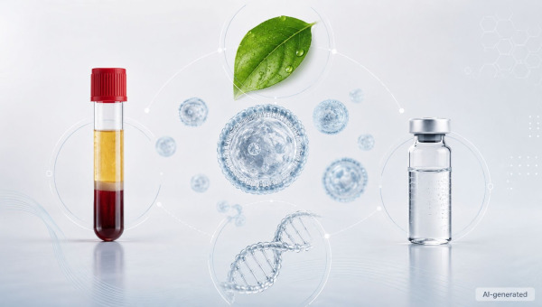 Exozomi în estetică: exozomi vegetali, seruri cu exozomi, PDRN și PRP în comparație