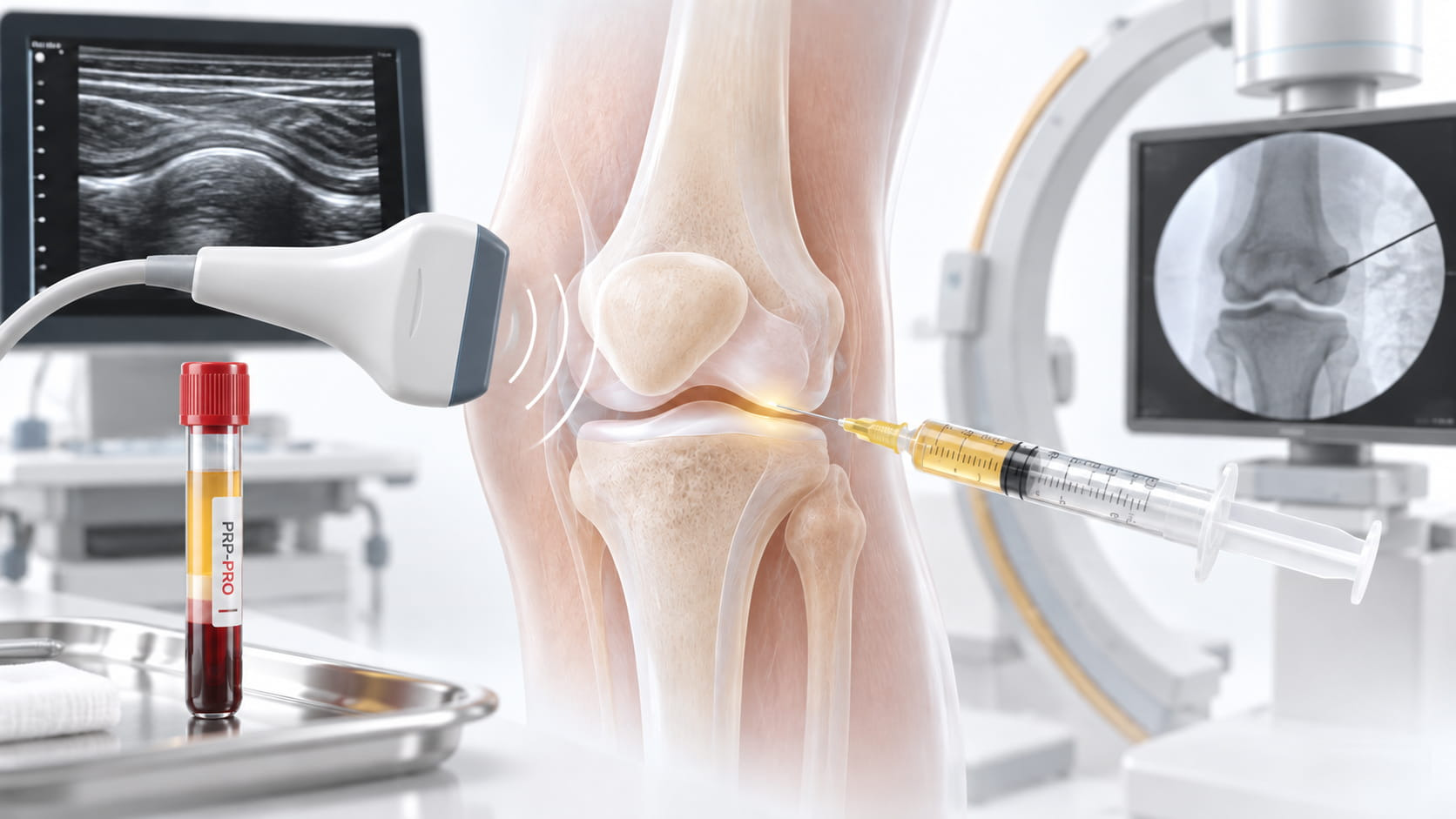 Bildgebung bei PRP-Injektionen: Ultraschall und Fluoroskopie im Vergleich